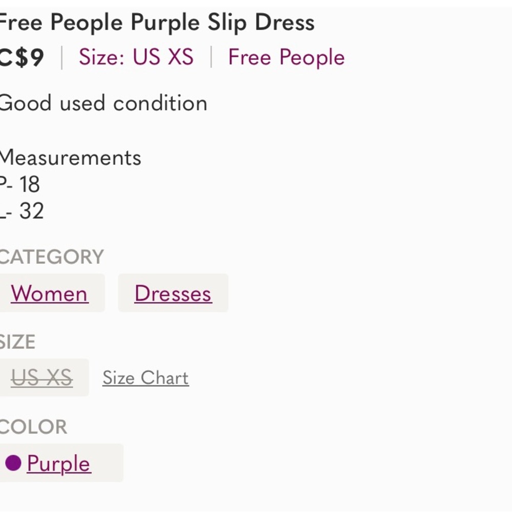FREE PEOPLE DRESS - Picture 7 of 7